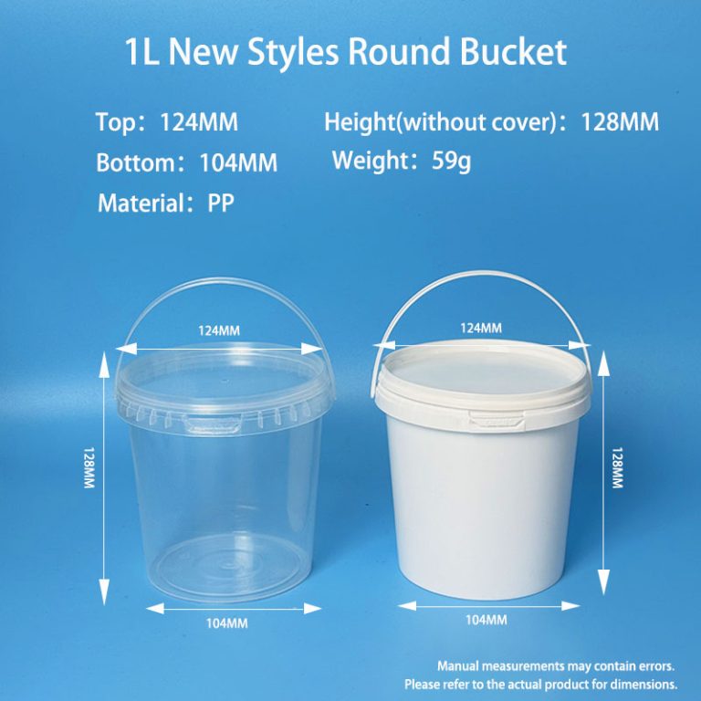 1L Round Plastic Bucket