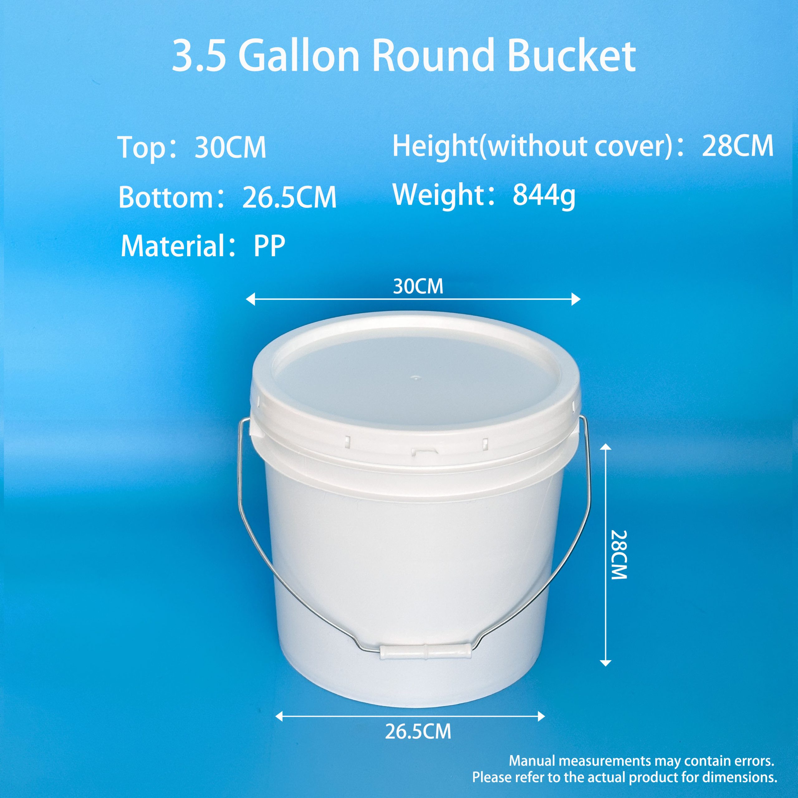 3.5 Gallon Plastic Bucket