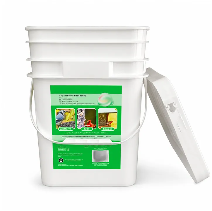 Plastic Buckets with Lids