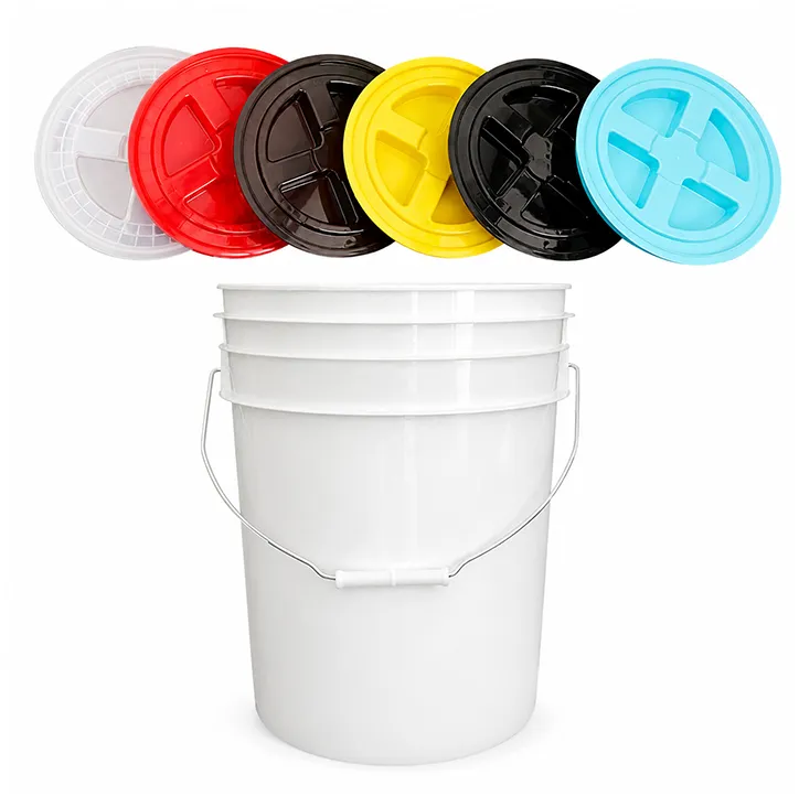 Plastic Buckets with Lids