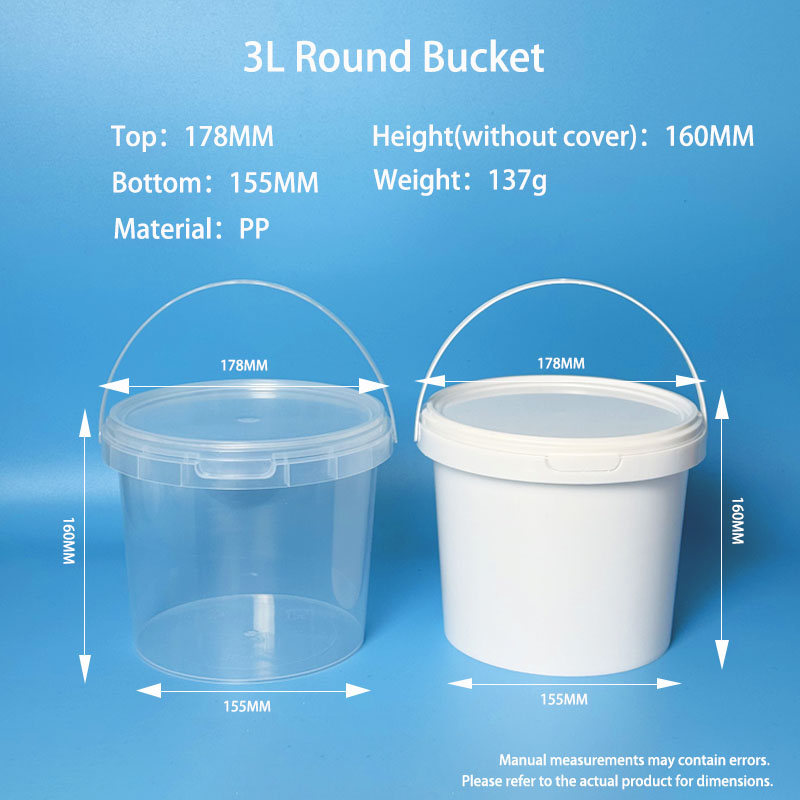 3L Round Plastic Bucket