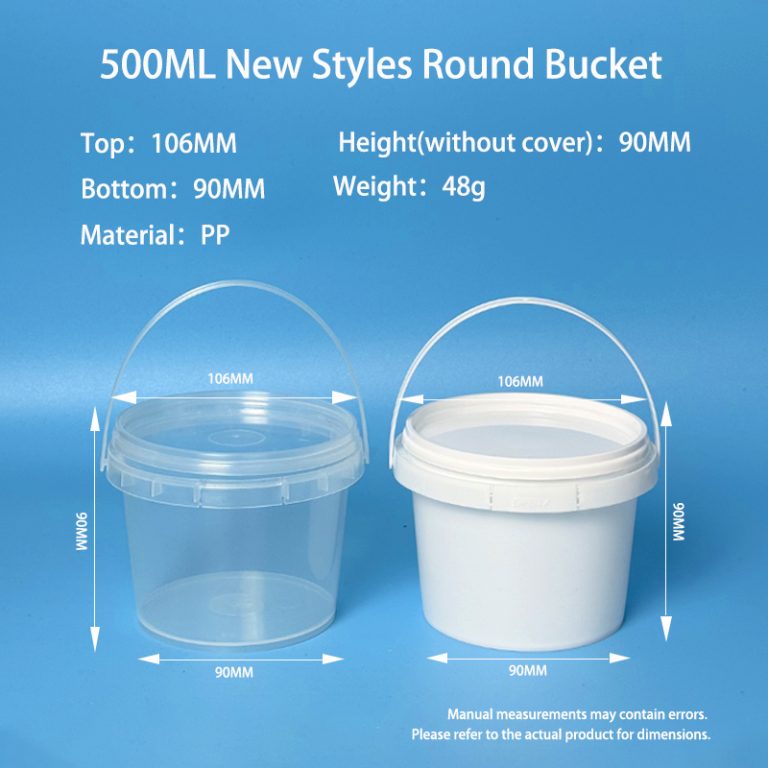 500ml Round Plastic Bucket