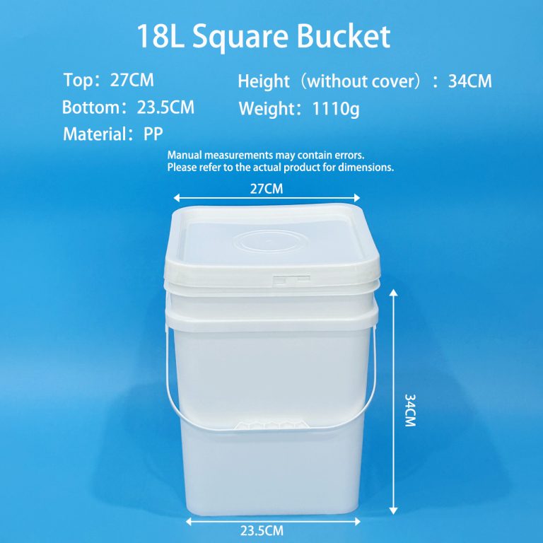 18L Square Plastic Bucket