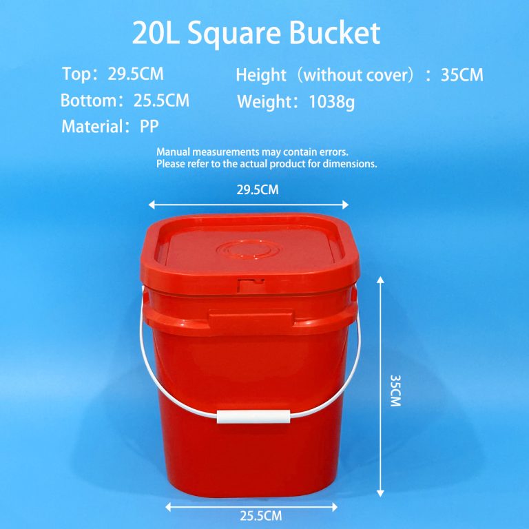 20L Square Plastic Bucket