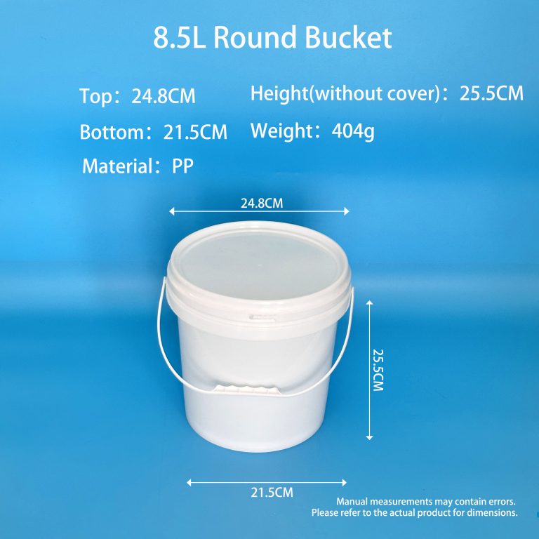 8.5L Round Plastic Bucket