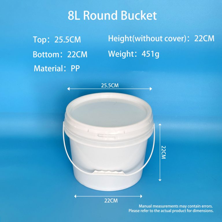 8L Round Plastic Bucket